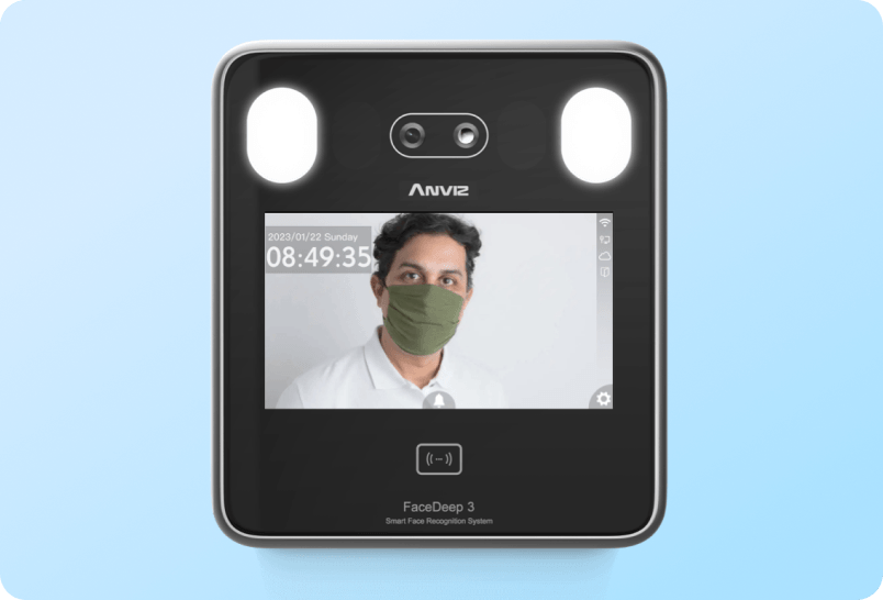 Anviz facial recognition clock integration