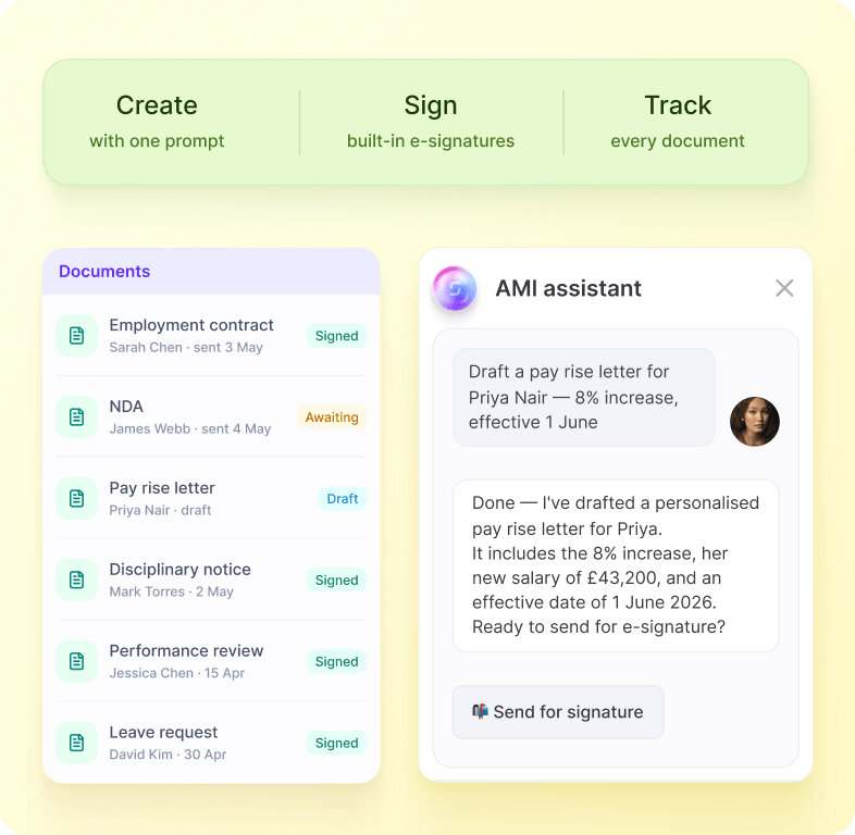 Document Agent — send for signature, at scale.
