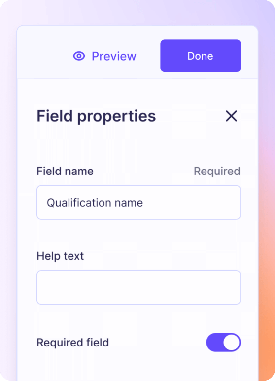 Custom titles and fields