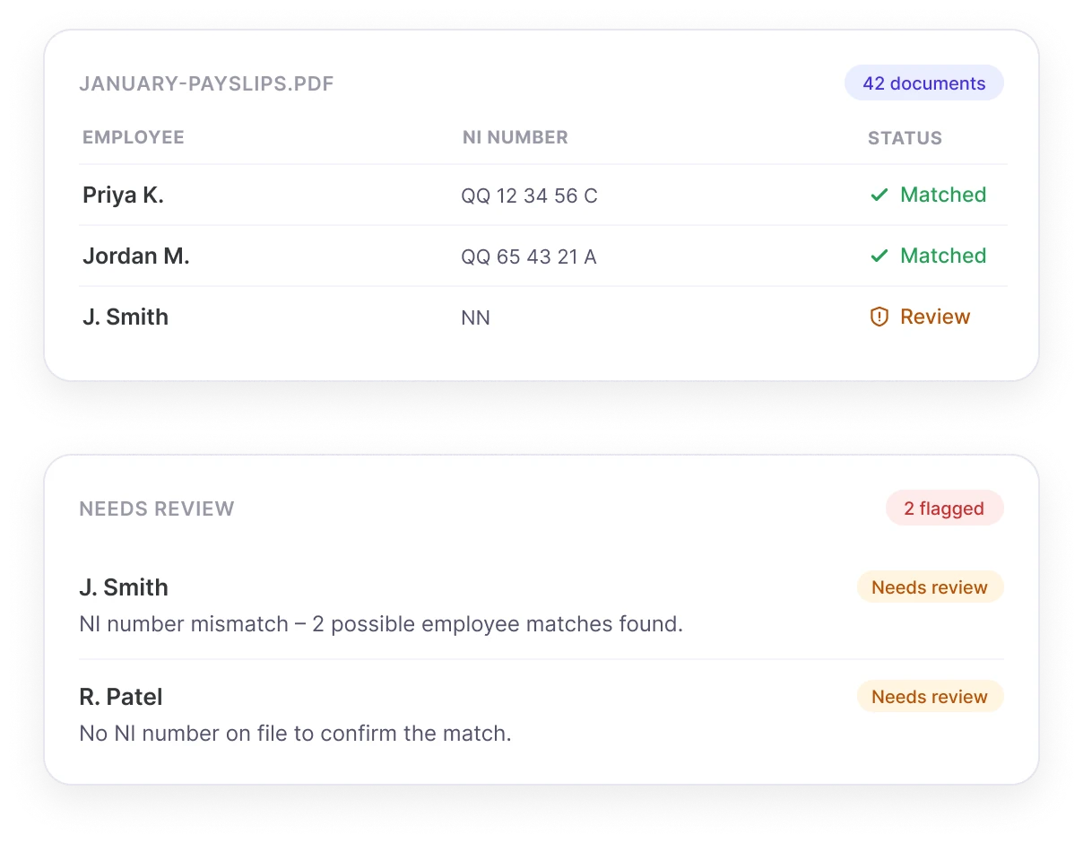 Payslip Sorter bulk sending pay documents