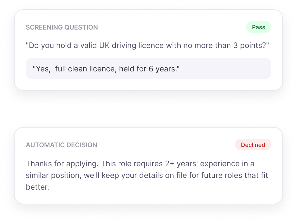 Quizzy auto-screening the vacancy pipeline