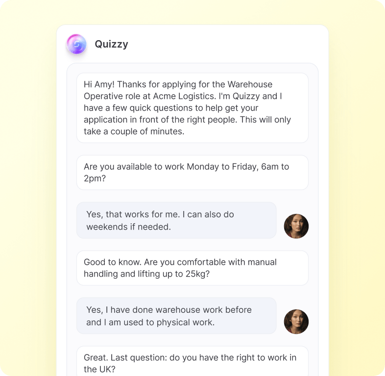 Recruitment Agent — first-round, on autopilot.