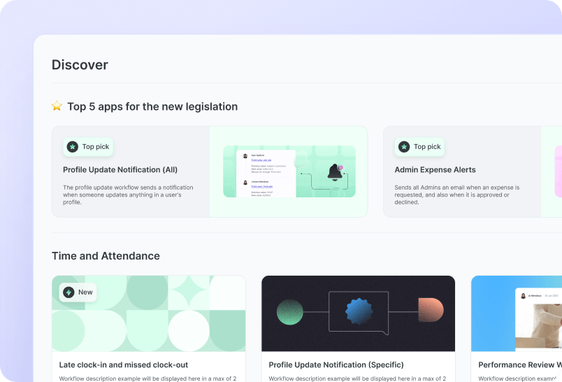 Customise Your Workflows screenshot