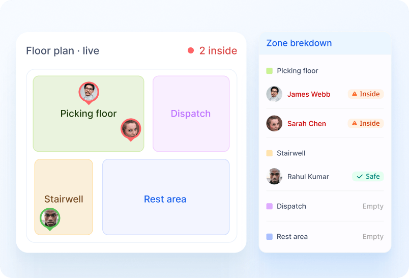 See Which Zones People are In screenshot