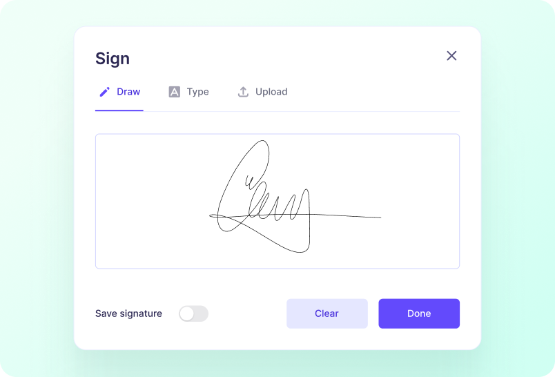 Signatures & Read Receipts screenshot