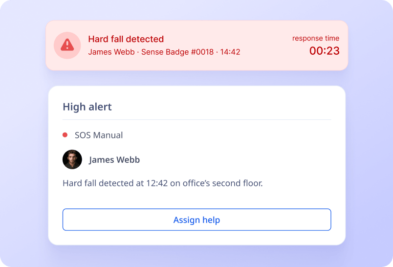 Hard Fall Detection screenshot