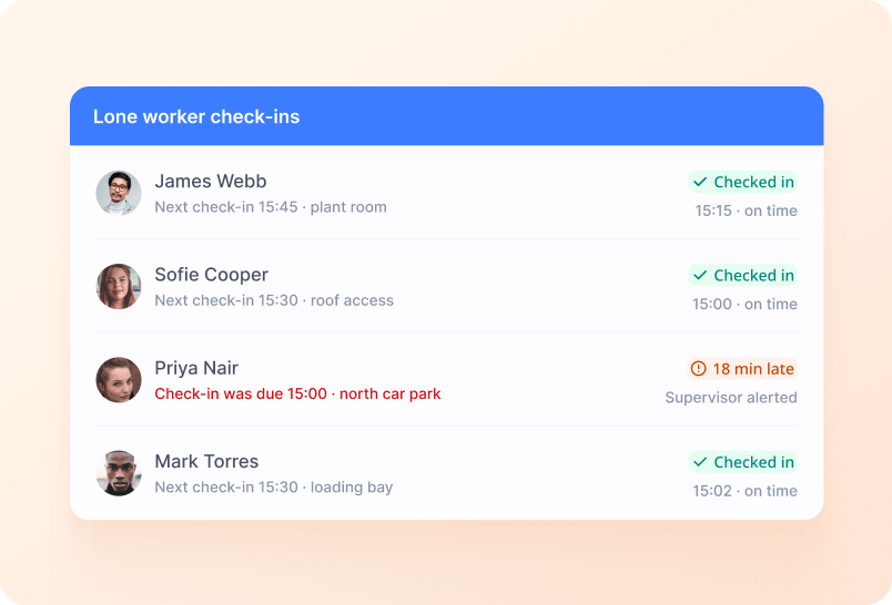 Automatic Check-Ins screenshot